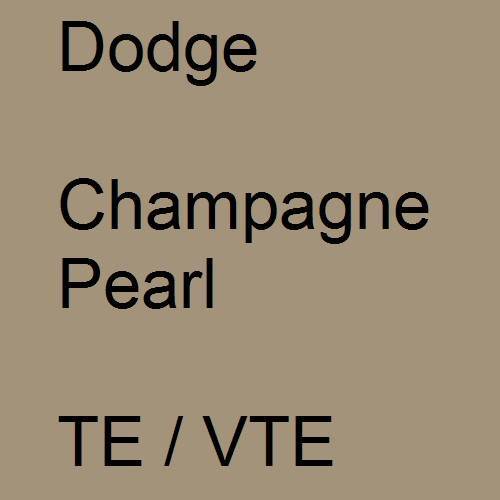 Dodge, Champagne Pearl, TE / VTE.